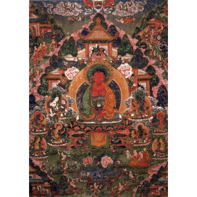 Puzzle Grafika-T-00601 Buddha Amitabha in His Pure Land of Suvakti