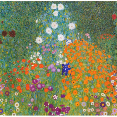 Puzzle Grafika-T-02209 Gustav Klimt : Jardin fleuri, 1905-1907