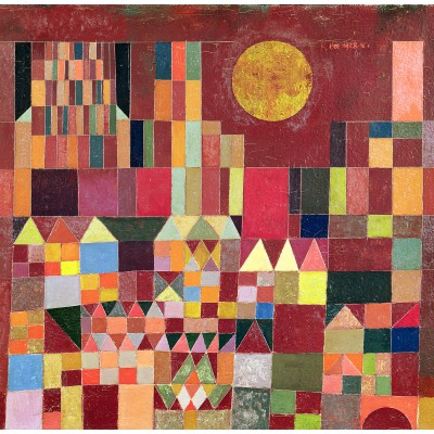 Puzzle Grafika-T-02218 Paul Klee : Château et Soleil, 1928