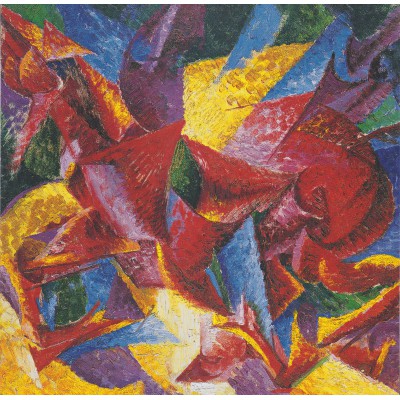Puzzle Grafika-T-02220 Umberto Boccioni : Forme plastiche di un Cavallo, 1914