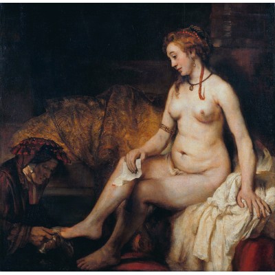 Puzzle Grafika-T-02341 Rembrandt - Bethsabée au bain recevant la lettre de David, 1654