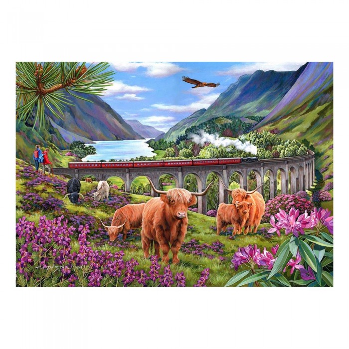 Puzzle  House-Of-Puzzles-HP0646 Pièces XXL - Les Dames des Glenfinnan