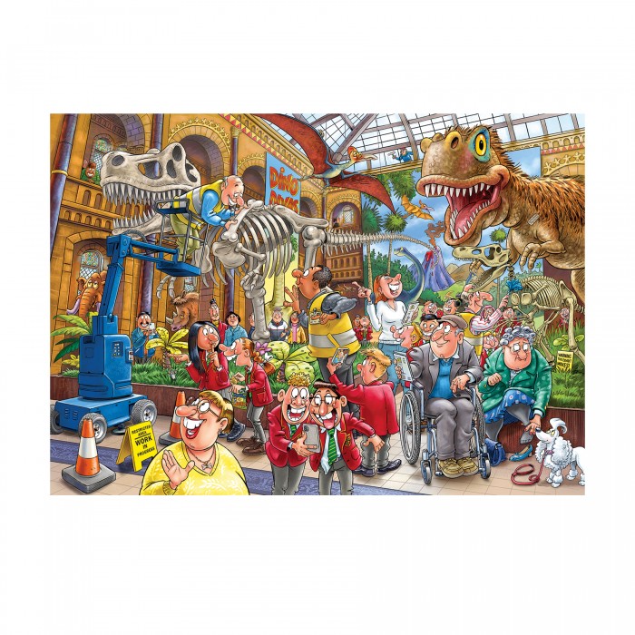 Puzzle  Jumbo-00014 WASGIJ MYSTERY 24 - PANIQUE AU MUSÉE ! (1000 PIÈCES)