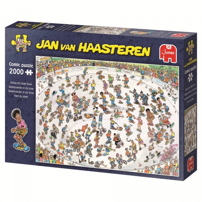 Puzzle  Jumbo-00642 Jan Van Haasteren - Faire du Skate