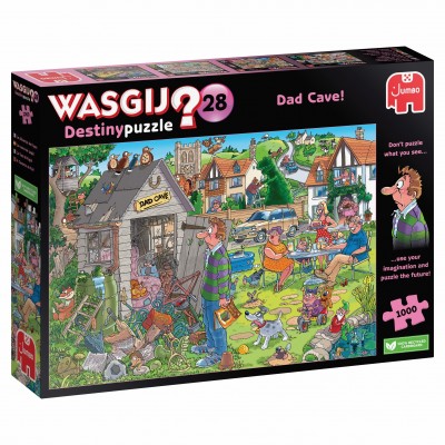 Puzzle Jumbo-1110100335 WASGIJ DESTINY 28 -  LE DÉBARRAS DE PAPA ! (1000 PIECES)