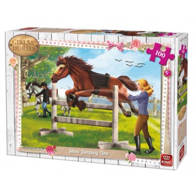 Puzzle King-Puzzle-05295 Girls & Horses