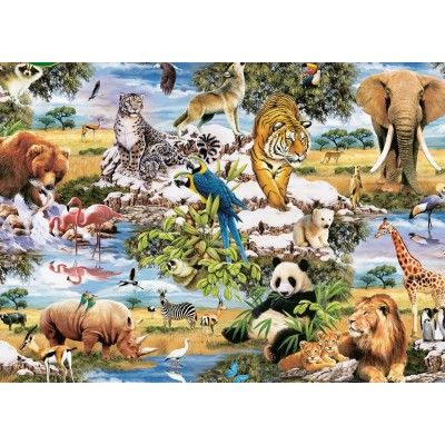 Puzzle King-Puzzle-05481 Animaux Sauvages