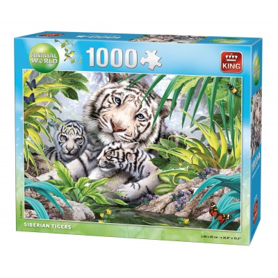 Puzzle King-Puzzle-05486 Tigres de Sibérie