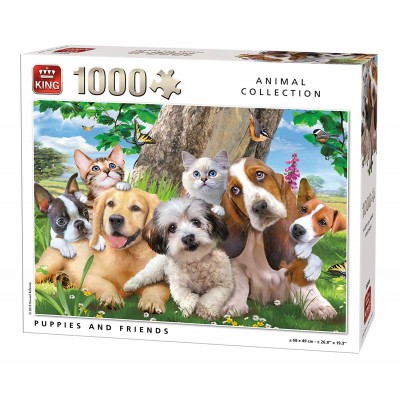 Puzzle King-Puzzle-55846 Puppies and Friends