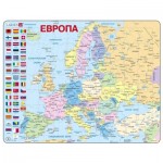  Larsen-A35-RU Puzzle Cadre - Carte de l'Europe en Russe