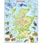  Larsen-A41-GB Puzzle Cadre - Carte Topographique de l'Ecosse (Anglais)