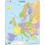  Larsen-A8-GB Puzzle Cadre - Carte de l'Europe (en Anglais)