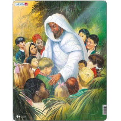 Larsen-C5 Puzzle Cadre - Jésus avec les Enfants