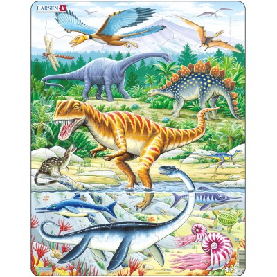 Larsen-FH16 Puzzle Cadre - Dinosaures