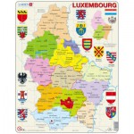  Larsen-K77-V1 Puzzle Cadre - Carte du Luxembourg (en Français)