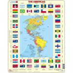 Puzzle  Larsen-KL4-GB Amériques et Drapeaux
