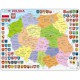Puzzle Cadre - Carte de la Pologne (en Polonais)