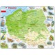 Puzzle Cadre - Carte de la Pologne et ses Animaux (en Polonais)