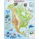 Puzzle Cadre - Carte de l'Amérique du Nord (en Allemand)