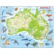 Puzzle Cadre - Carte de l'Australie (en Anglais)