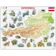 Puzzle Cadre - Carte de l'Autriche et ses Animaux (en Allemand)