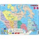 Puzzle Cadre - Carte du Canada (en Français et Anglais)