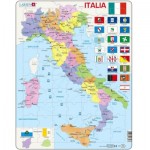   Puzzle Cadre - Carte Politique de l'Italie (Italien)