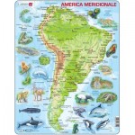   Puzzle Cadre - Carte Topographique de l'Amérique du Sud (Italien)