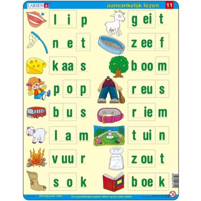 Larsen-SC11-NL Puzzle Cadre - Apprendre à lire le Néerlandais 5