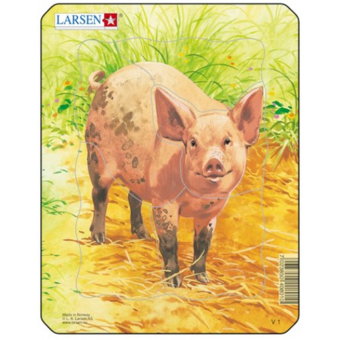  Larsen-V1-4 Puzzle Cadre - Cochon