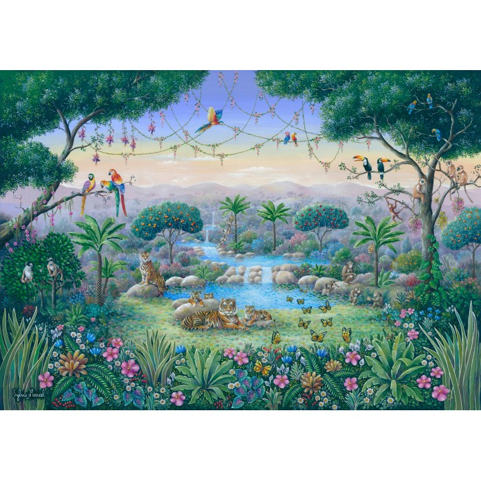 Puzzle  Les-Editions-Imaginaires-58306 Au Coeur de la Jungle