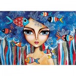 Puzzle  Magnolia-1716 Lady with Fish
