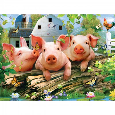 Puzzle Master-Pieces-31817 Pièces XXL - Three Lil' Pigs