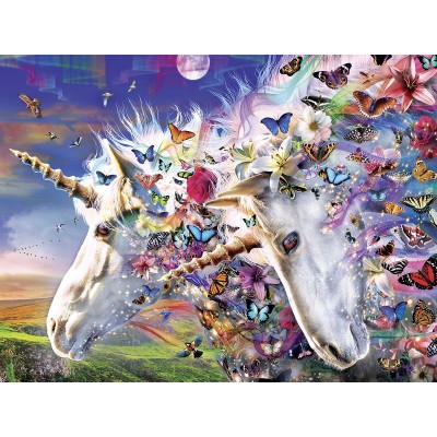 Puzzle Master-Pieces-32033 Pièces XXL - Licornes et Papillons