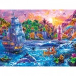 Puzzle  Master-Pieces-32121 Pièces XXL - Tropics Paradise Found