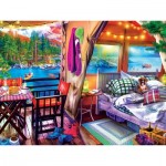 Puzzle  Master-Pieces-32182 Pièces XXL - Glamping Style