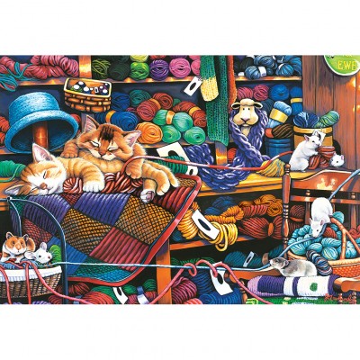 Puzzle Master-Pieces-71827 Pièces XXL - Knittin Kittens