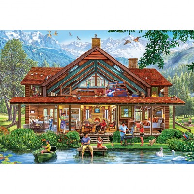 Puzzle Master-Pieces-71965 Pièces XXL - Camping Lodge