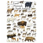 Puzzle  Master-Pieces-71973 Land Mammals of North America