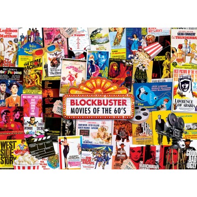 Puzzle Master-Pieces-72201 Blockbuster Movies - 60's