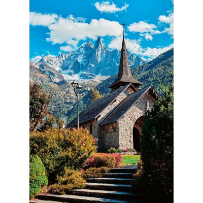 Puzzle Nathan-00904 Des Racines et des Ailes - La Chapelle Des Praz, Chamonix