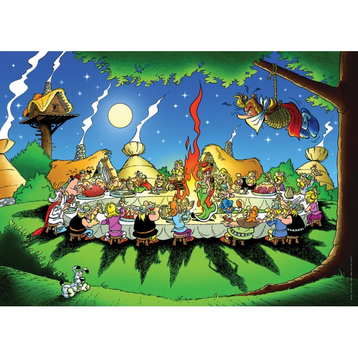 Puzzle  Nathan-00937 Astérix et Obélix : Le banquet