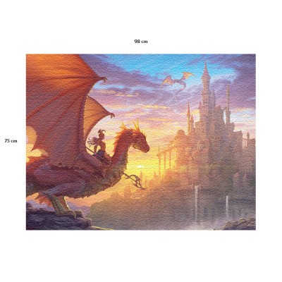 Puzzle Nathan-01150 Protecteurs du Château (Collection Fantastique)