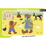 Nathan-86133 Puzzle Cadre - Petit Ours Brun