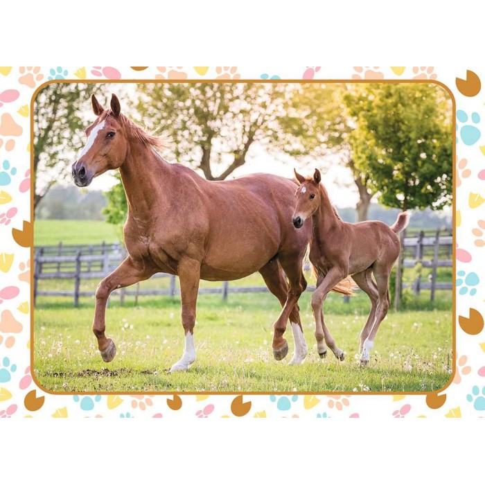 Puzzle Nathan-86167 Maman et Bébé Cheval