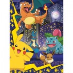 Puzzle  Nathan-86189 Pièces XXL - La ville des Pokémon