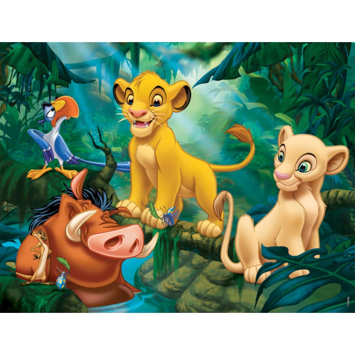 Puzzle Nathan-86313 Le Roi Lion : Simba & Co.