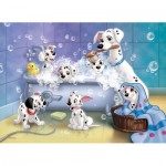 Puzzle  Nathan-86612 Les 101 Dalmatiens : Tous au bain