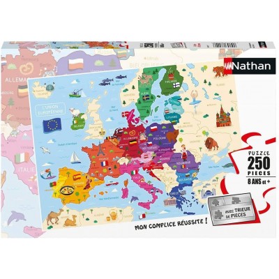 Puzzle Nathan-86879 Carte de l'Europe