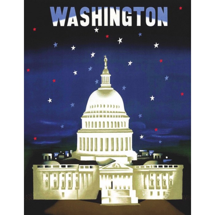 Puzzle  New-York-Puzzle-AA1702 The Capitol - American Airlines Poster Mini